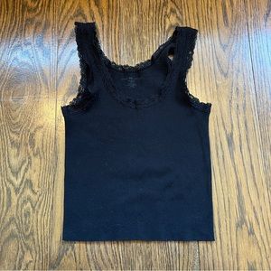 Black Lace Brandy Melville Tank Top